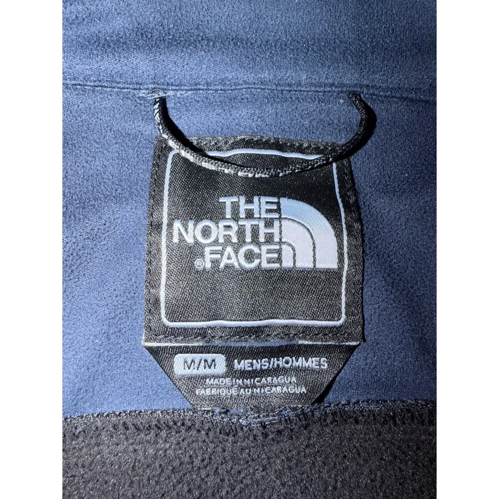 The North Face Mens Softshell Jacket‎ Blue Black Full Zip As Is Size M